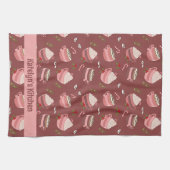 Feierliche Kakao-Tasse Muster Ferienwohnung Küche Geschirrtuch (Horizontal)