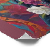 Feierliche Kalaveras-Hommage: Zuckerschädel Poster (Ecke)