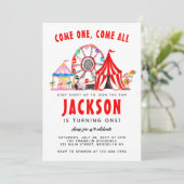 Feierliche Karnevalsveranstaltung Party Geburtstag Einladung (Stehend Vorderseite)