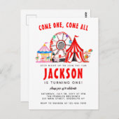 Feierliche Karnevalsveranstaltung Party Geburtstag Postkarte (Vorne/Hinten)