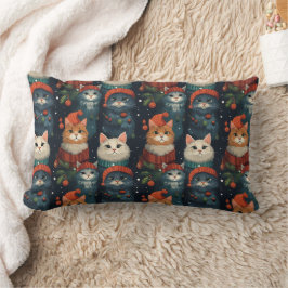 Feierliche Katze Holiday Throw Kissen