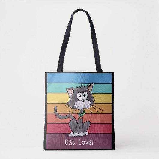 Feierliche Katze Lover Tote Tasche (Vorderseite)
