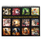 Feierliche Katzen für jeden besonderen Monat 20XX Kalender (Titelbild)