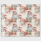 Feierliche Katzen mit spielerischem Packpapier (Flach)