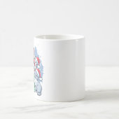 Feierliche Katzen mit Weihnachtsmannmützen und Fei Kaffeetasse (Mittel)