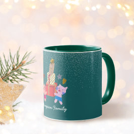 Feierliche Katzen und Geschenke Weihnachten Weihna Tasse