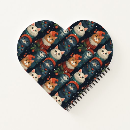 Feierliche Katzen Urlaub Notizblock (Rückseite)