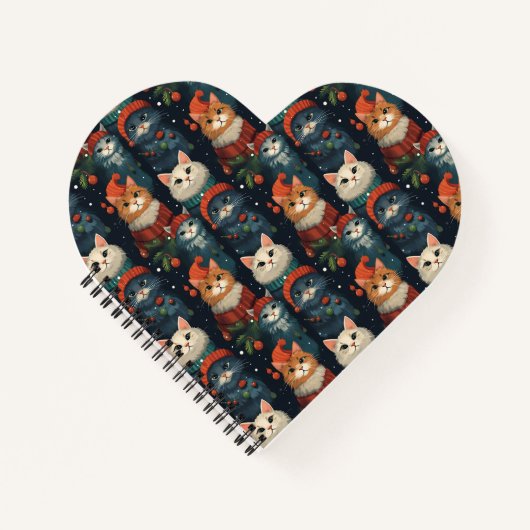 Feierliche Katzen Urlaub Notizblock (Vorderseite)