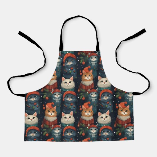 Feierliche Katzen Urlaub Schürze (Vorderseite)