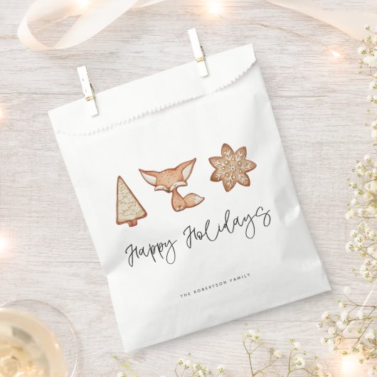 Feierliche Kekse Trio Weihnachten Geschenktütchen (Ausgeschnitten)