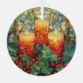 Feierliche Kerzen Ornament Aus Glas (Rückseite)