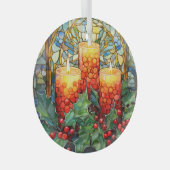 Feierliche Kerzen Ornament Aus Glas (Vorderseite Rechts)