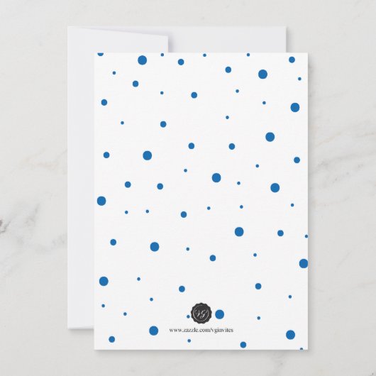 Feierliche Kinderdusche Fiesta Einladung (Rückseite)