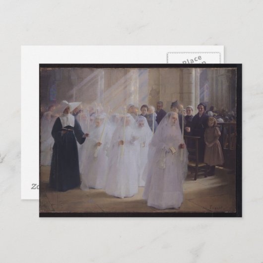 Feierliche Kommunion Postkarte (Vorne/Hinten)