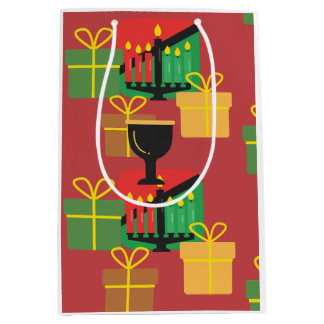 Feierliche Kwanzaa-Geschenktasche Mittlere Geschenktüte