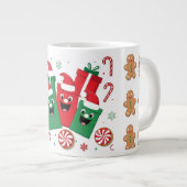 Feierliche Lächeln Geschenk Tasse (Vorderseite Rechts)