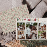 Feierliche Lässige Feiertage Fünf Foto Feiertagskarte<br><div class="desc">Diese festliche, lässige und fröhliche Fünf-Foto-Urlaubskarte eignet sich perfekt für Ihren fröhlichen, kreativen und hellen Urlaub. Es ist ein einzigartiger, spielerischer, moderner Schriftart in Rot, Boho Bräune und heller und dunkelgrüner Farbe, die für ein fröhliches, saisonales Ambiente sorgen. Wenn Sie Ihren Lieben den dunklen Winter mit niedlichem Feiertagsjubeln näher bringen...</div>