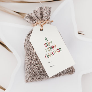 Feierliche Lässige Weihnachten bis Geschenkanhänger