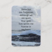 Feierliche Lebenswahre Sturm Cloud Ozeane Welle Visitenkarte (Rückseite)