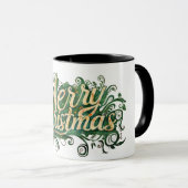 Feierliche Lebhaftigkeit Frohe Weihnachtsanschauun Tasse (VorderseiteRechts)