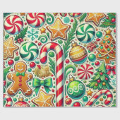 Feierliche Leckereien Geschenkpapier (Flach)