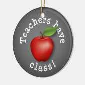 Feierliche Lehrer haben Klasse! Keramikornament (Links)