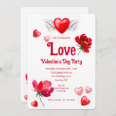 Feierliche Liebe Einladung (Vorne/Hinten)