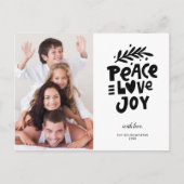 Feierliche Liebe Freude, Foto Weihnachten Postkarte (Vorderseite)