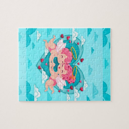 Feierliche Liebe Herz Puzzle (Horizontal)