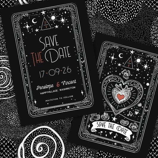 Feierliche Liebe Hochzeit speichern das Datum Einladung