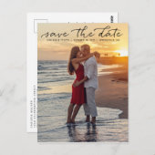 Feierliche Liebe Hochzeit speichern das Datum Postkarte (Vorne/Hinten)