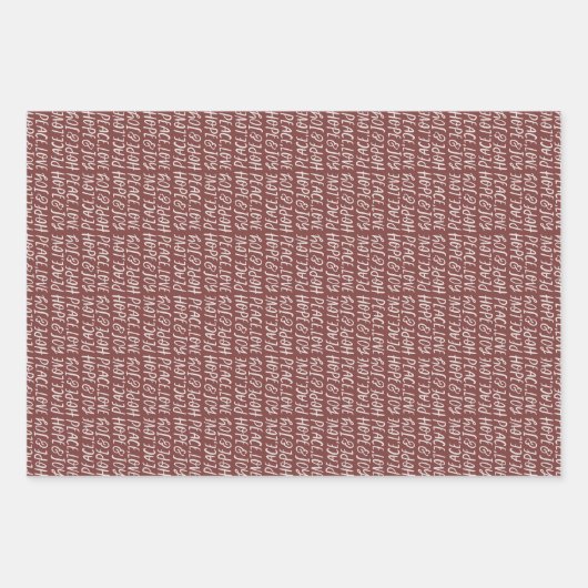 Feierliche Liebe Hoffnung Freude typisch Weihnacht Geschenkpapier Set (Vorderseite 3)