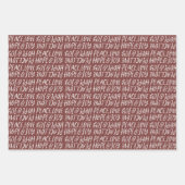 Feierliche Liebe Hoffnung Freude typisch Weihnacht Geschenkpapier Set (Vorderseite)