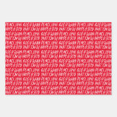 Feierliche Liebe Hoffnung Freude typisch Weihnacht Geschenkpapier Set (Vorderseite)