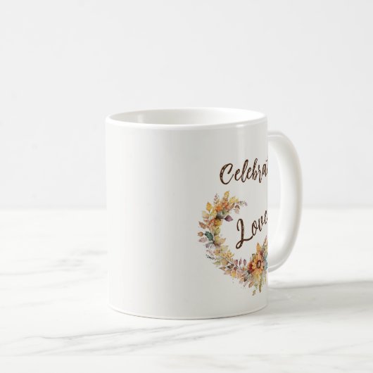 Feierliche Liebe Kaffeetasse (VorderseiteRechts)