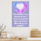 Feierliche Liebe Poster (Küche)