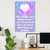 Feierliche Liebe Poster (Heimbüro)