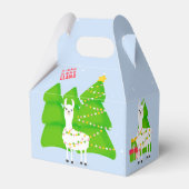 Feierliche Llama Weihnachten Geschenkschachtel (Rückseite)
