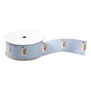 Feierliche Llama Weihnachten Ripsband
