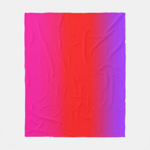 Feierliche Magenta Red Lila Ombre Fleecedecke