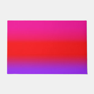 Feierliche Magenta Red Lila Ombre Fußmatte
