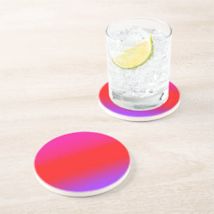 Feierliche Magenta Red Lila Ombre Getränkeuntersetzer