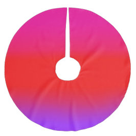 Feierliche Magenta Red Lila Ombre Polyester Weihnachtsbaumdecke