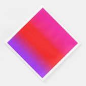 Feierliche Magenta Red Lila Ombre Serviette (Ecke)
