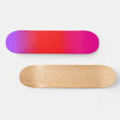 Feierliche Magenta Red Lila Ombre Skateboard (Horizontal)
