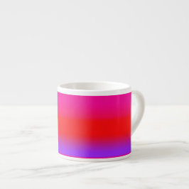 Feierliche Magenta Rot Lila Ombre Gradient Muster Espressotasse