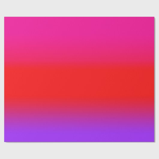 Feierliche Magenta Rot Lila Ombre Gradient Muster Geschenkpapier (Flach)