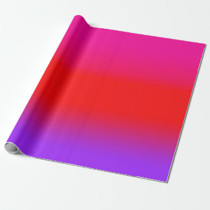 Feierliche Magenta Rot Lila Ombre Gradient Muster Geschenkpapier