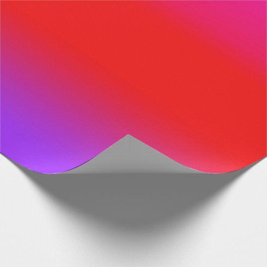 Feierliche Magenta Rot Lila Ombre Gradient Muster Geschenkpapier (Ecke)