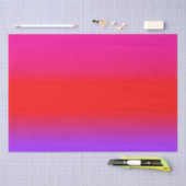 Feierliche Magenta Rot Lila Ombre Gradient Muster Seidenpapier (Handwerk)